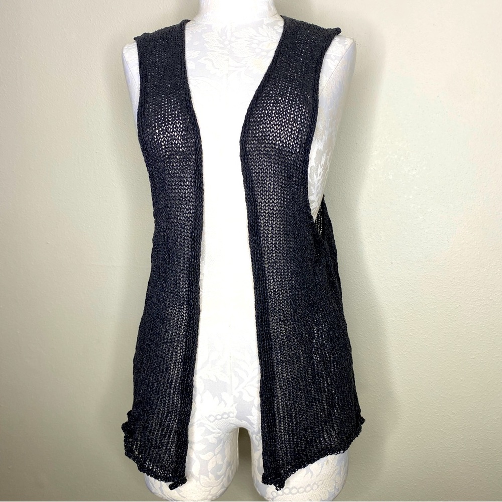 ESKANDAR Open Knit Vest